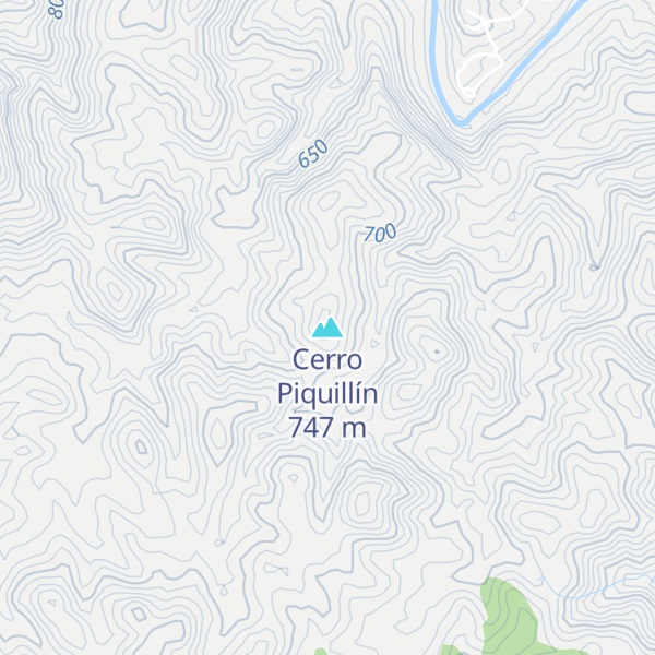 Map of Cerro Piquillín