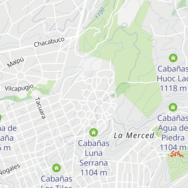 Map of Cabañas Cuchito