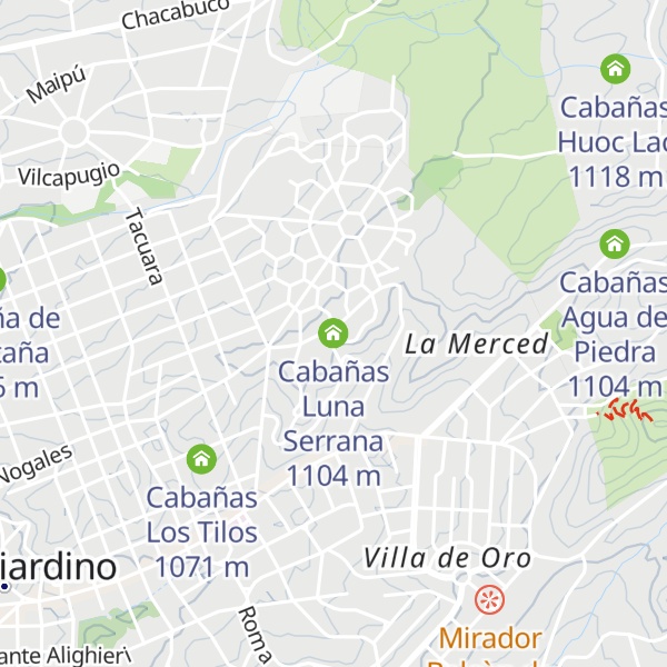 Map of Cabañas Luna Serrana