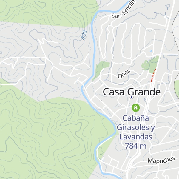 Map of Cabañas El Oasis del Perdón