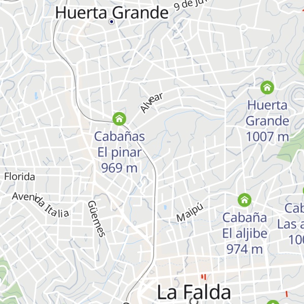 Map of Cabañas Los manantiales