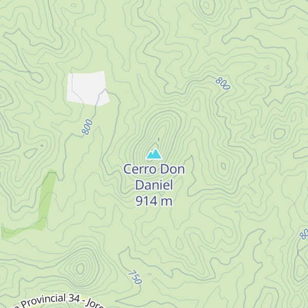 Map of Cerro Don Daniel