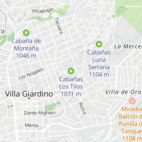 Map of Cabañas Los Tilos