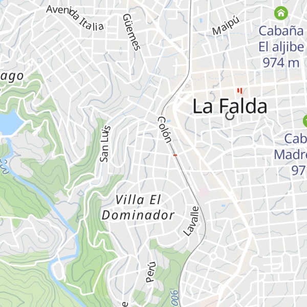 Map of Cabaña la Tere