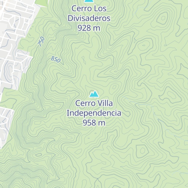 Map of Cerro Villa Independencia