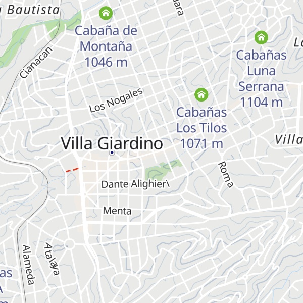 Map of Cabañas Le Marie