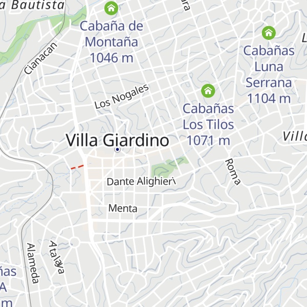 Map of Cabañas Villa Camila