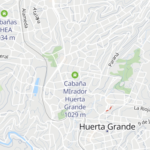 Map of Cabaña MIrador Huerta Grande