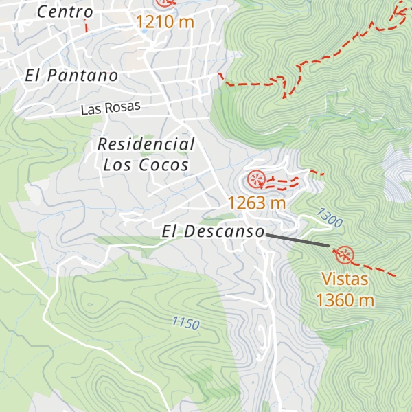 Map of Cabañas Bon Tempo