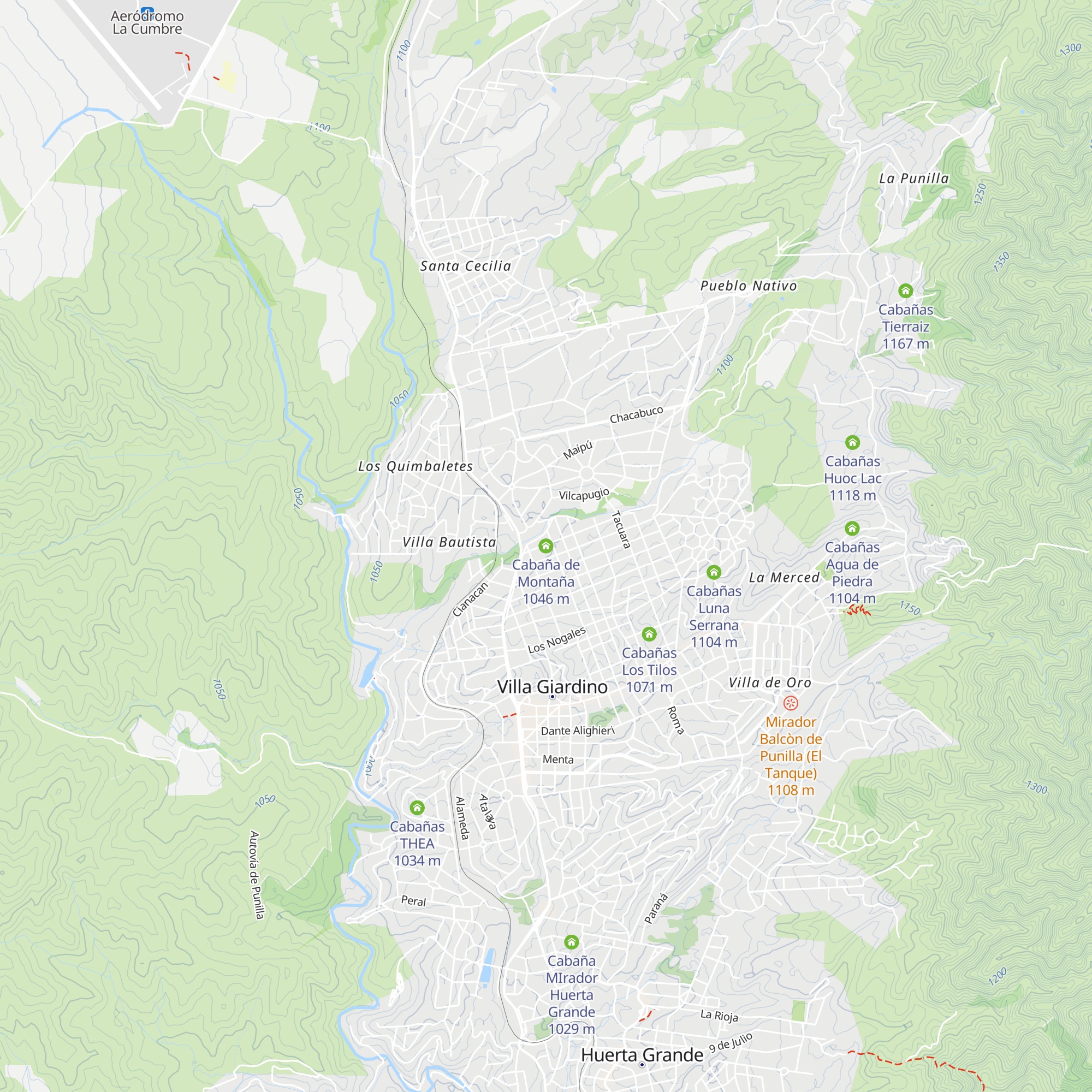Cabaña de Montaña map