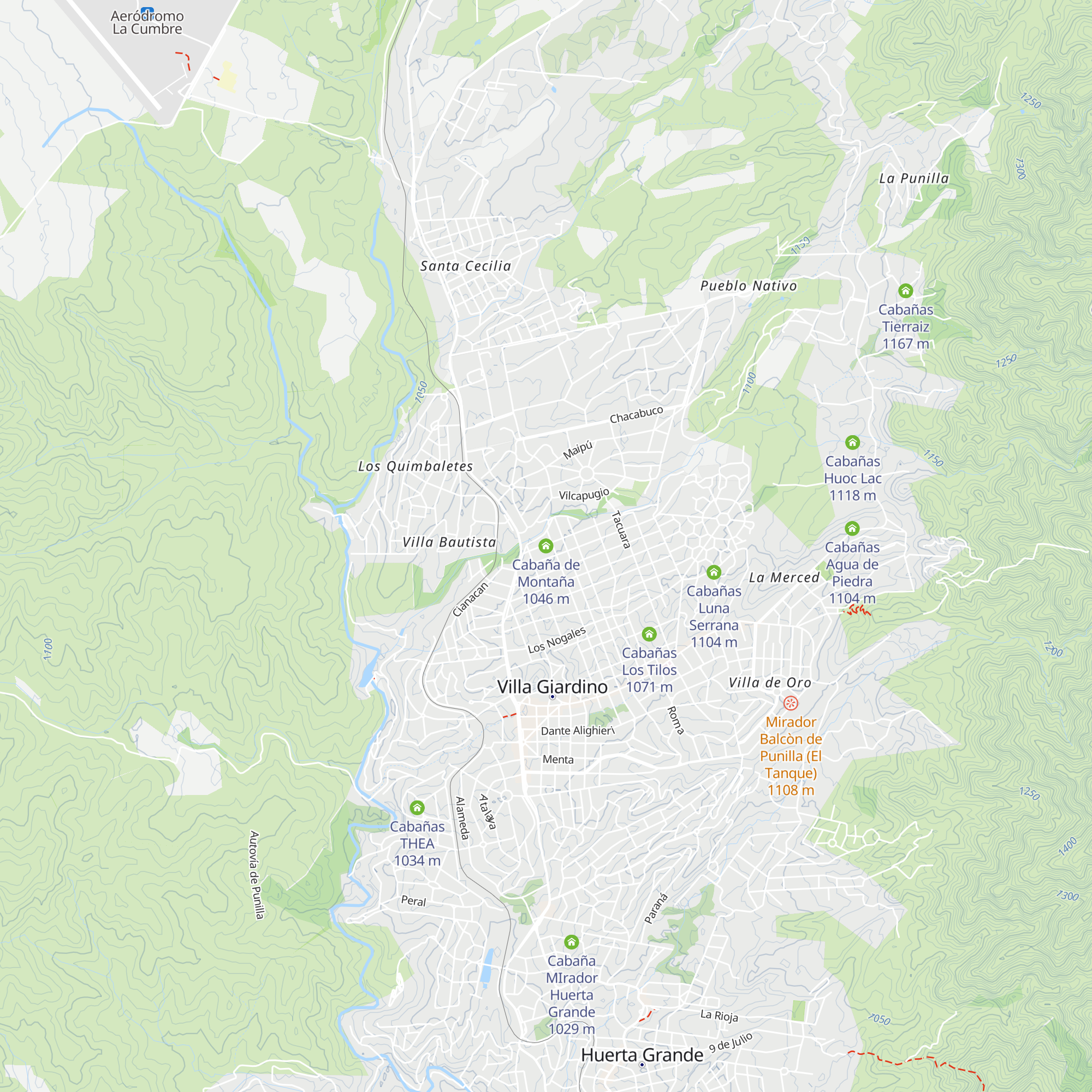Cabaña de Montaña map