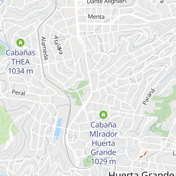 Map of Cabañas Viejo Granero