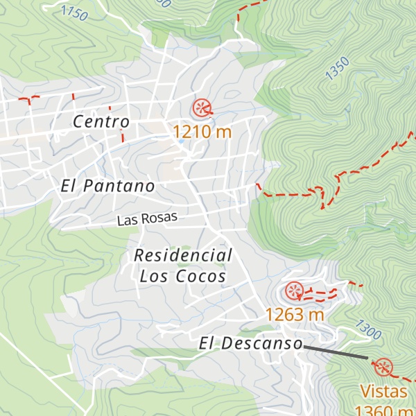 Map of Cabañas Flor de Lis