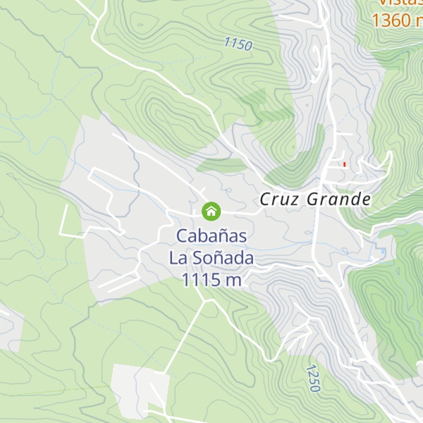 Map of Cabañas La Soñada