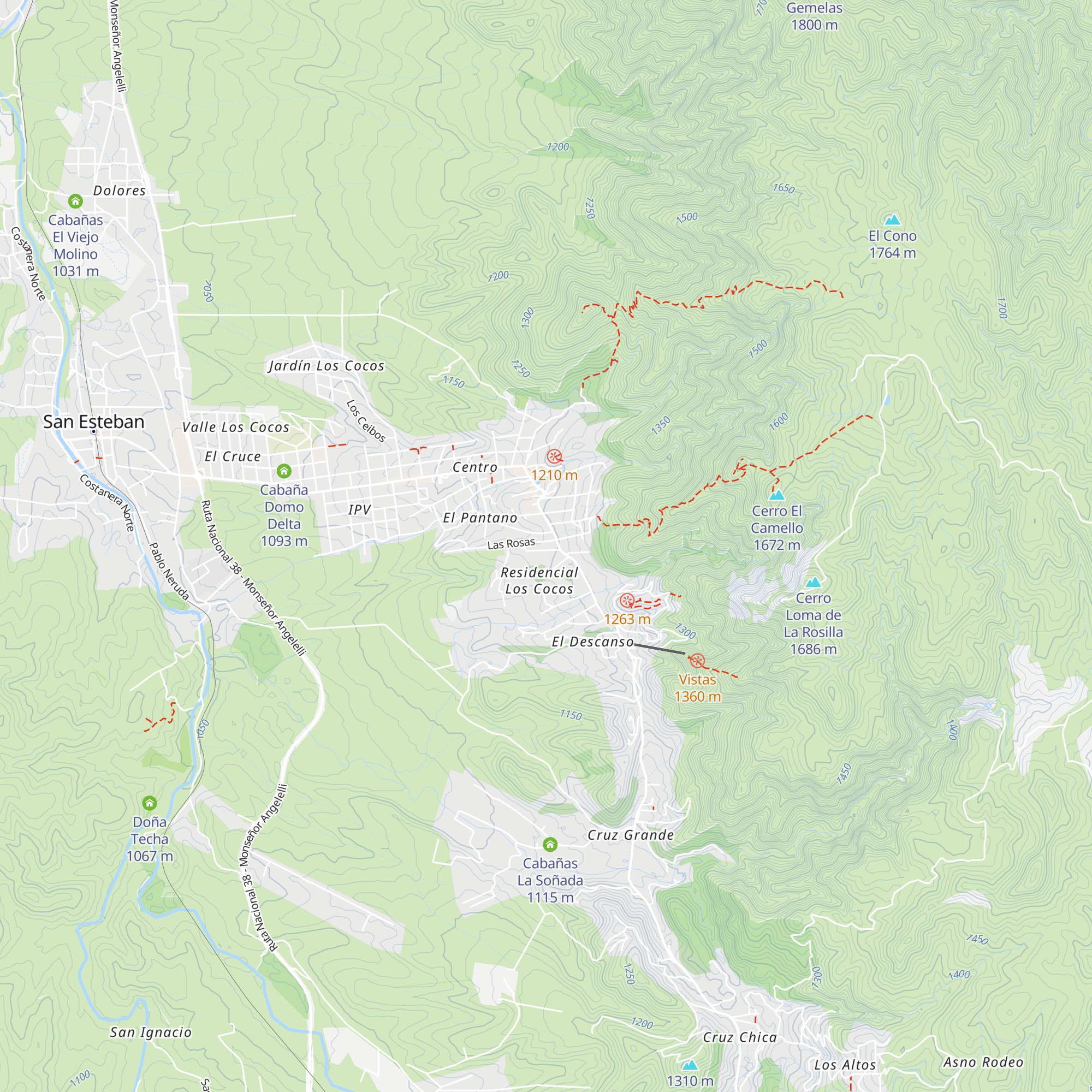 Cabañas Buena Vista map