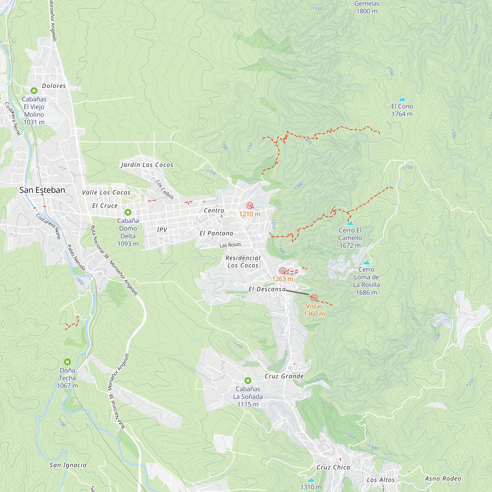Cabañas Buena Vista map