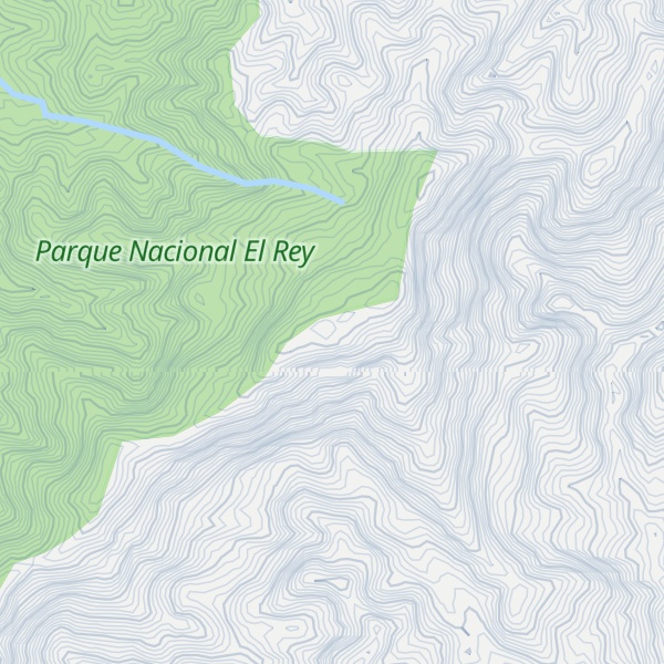 Map of Sierra del Piquete