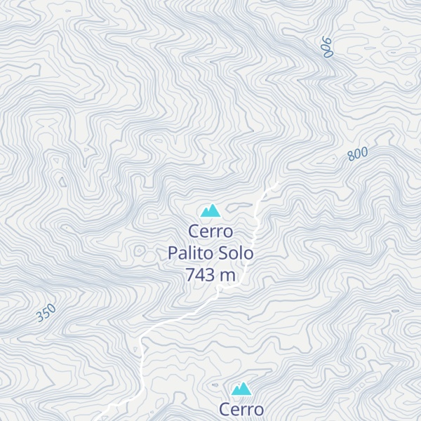 Map of Cerro Palito Solo