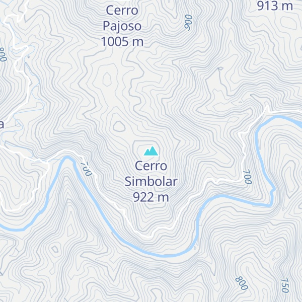 Map of Cerro Simbolar