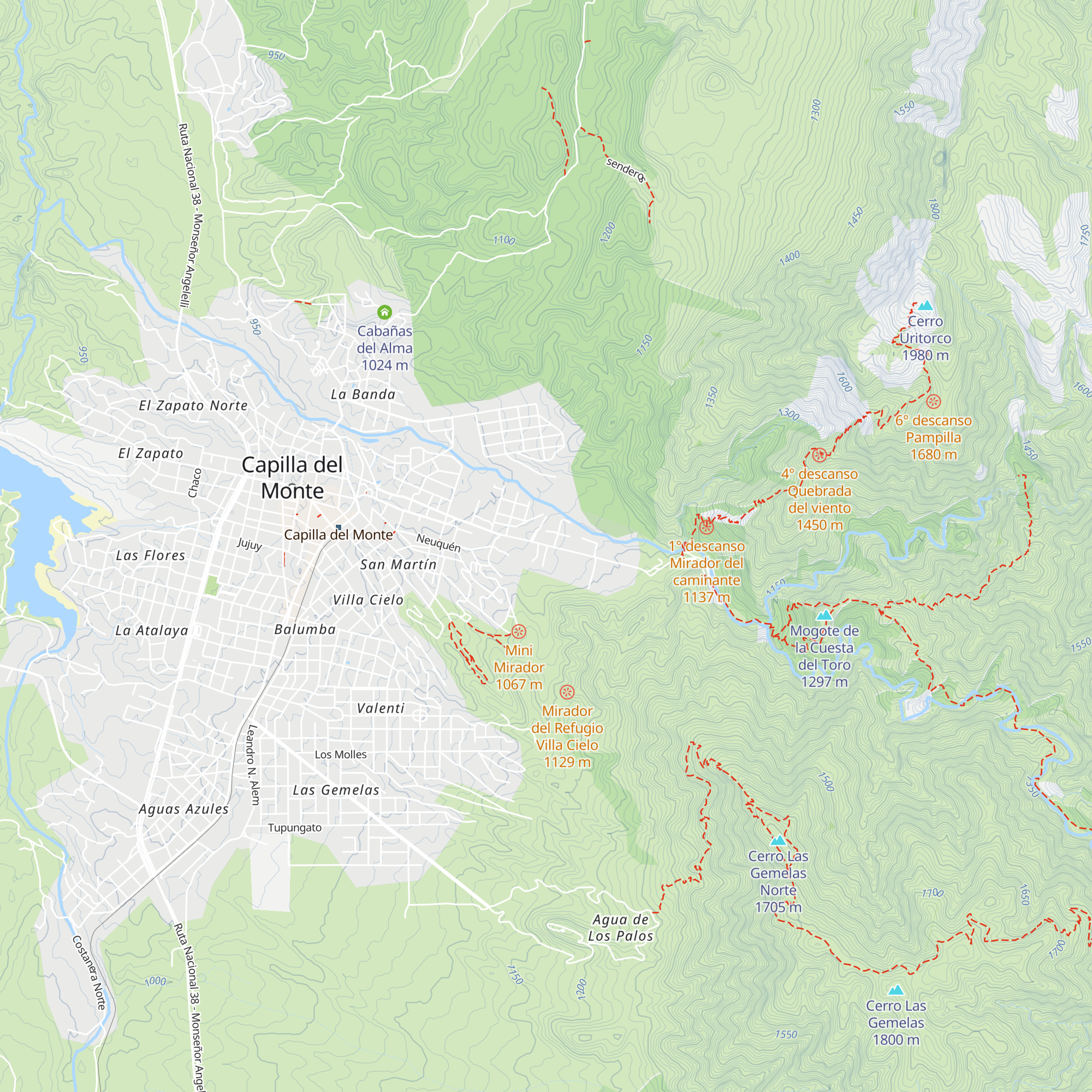 Cabañas Apart ONO ZONE map