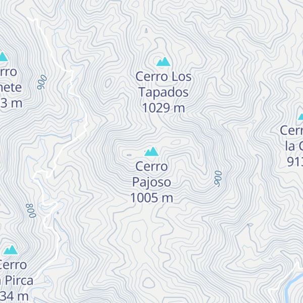 Map of Cerro Pajoso