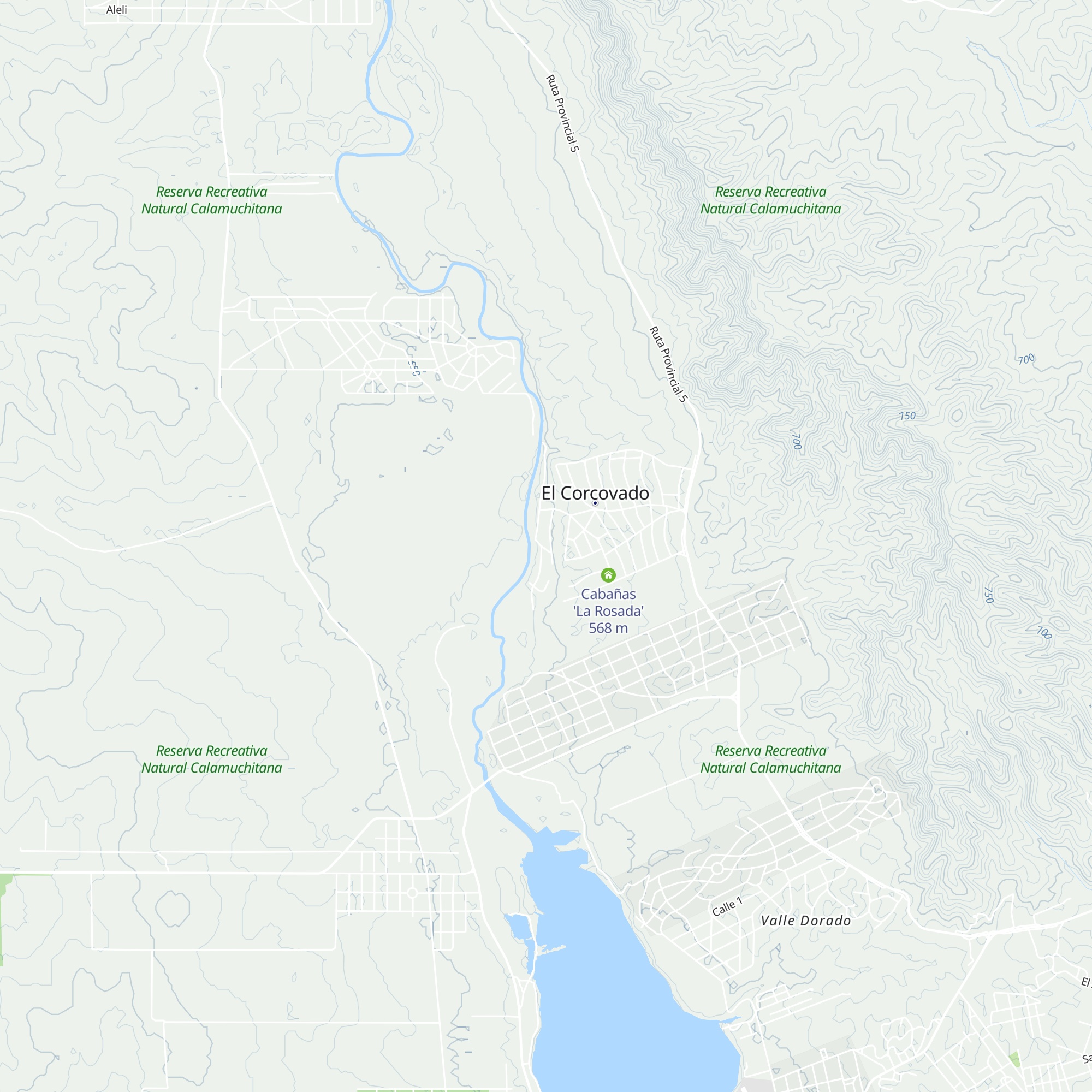 Cabañas map