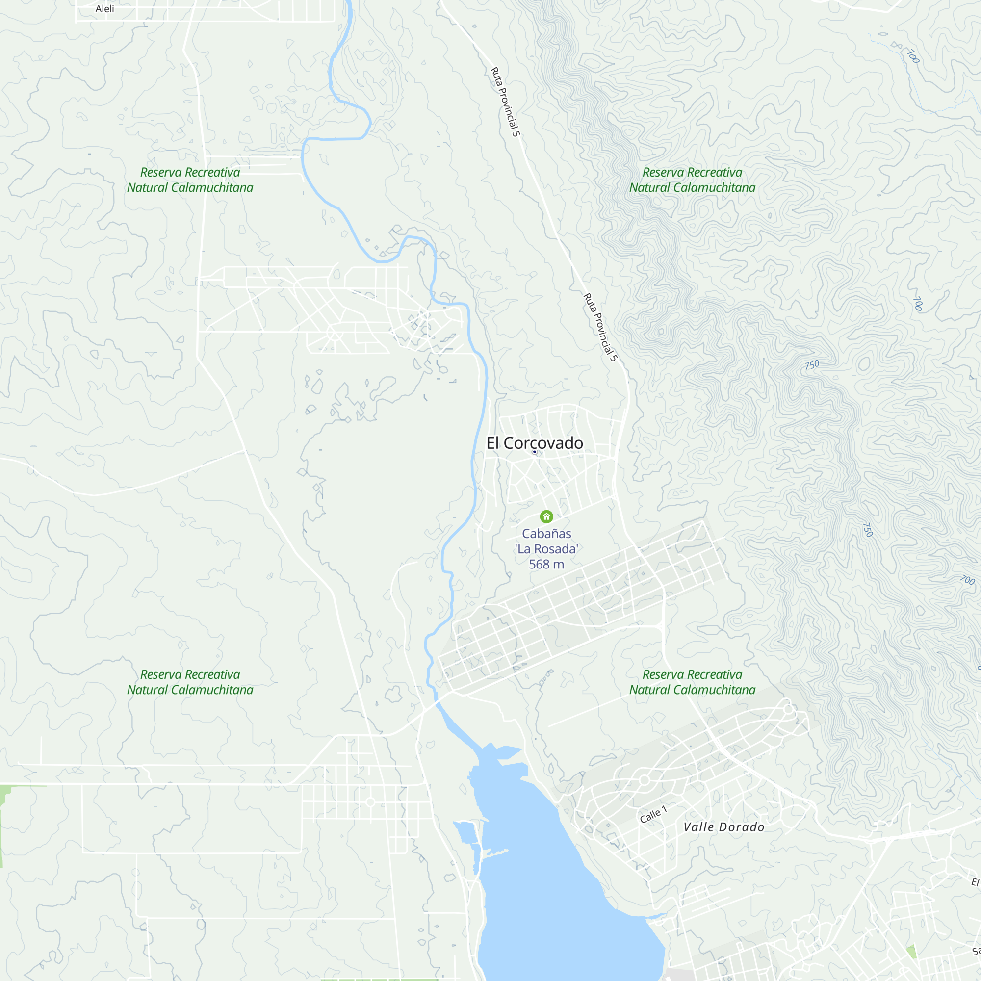 Cabañas map