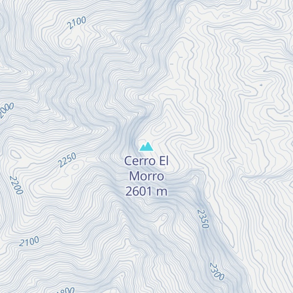Map of Cerro El Morro