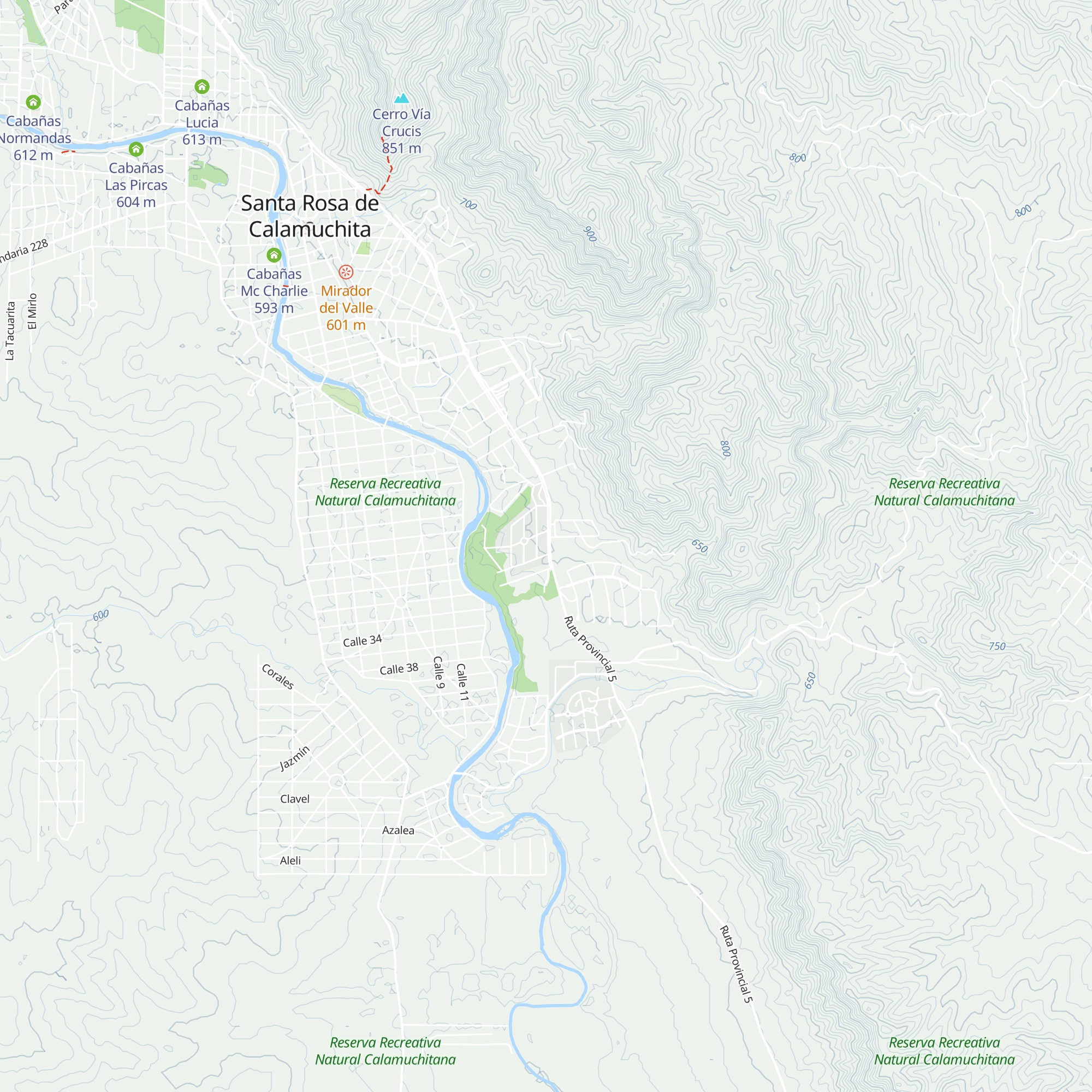 Cabañas El Tucan map