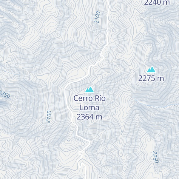 Map of Cerro Río Loma