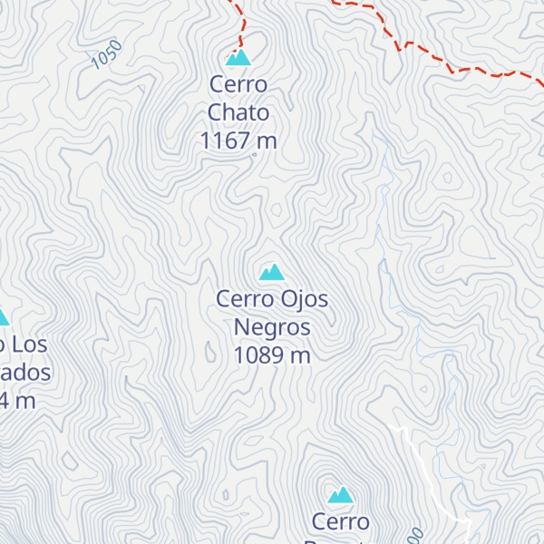 Map of Cerro Ojos Negros