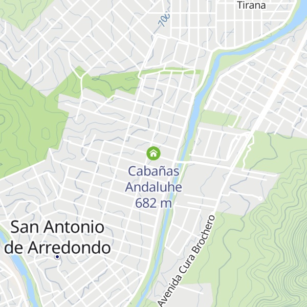 Map of Cabañas Andaluhe