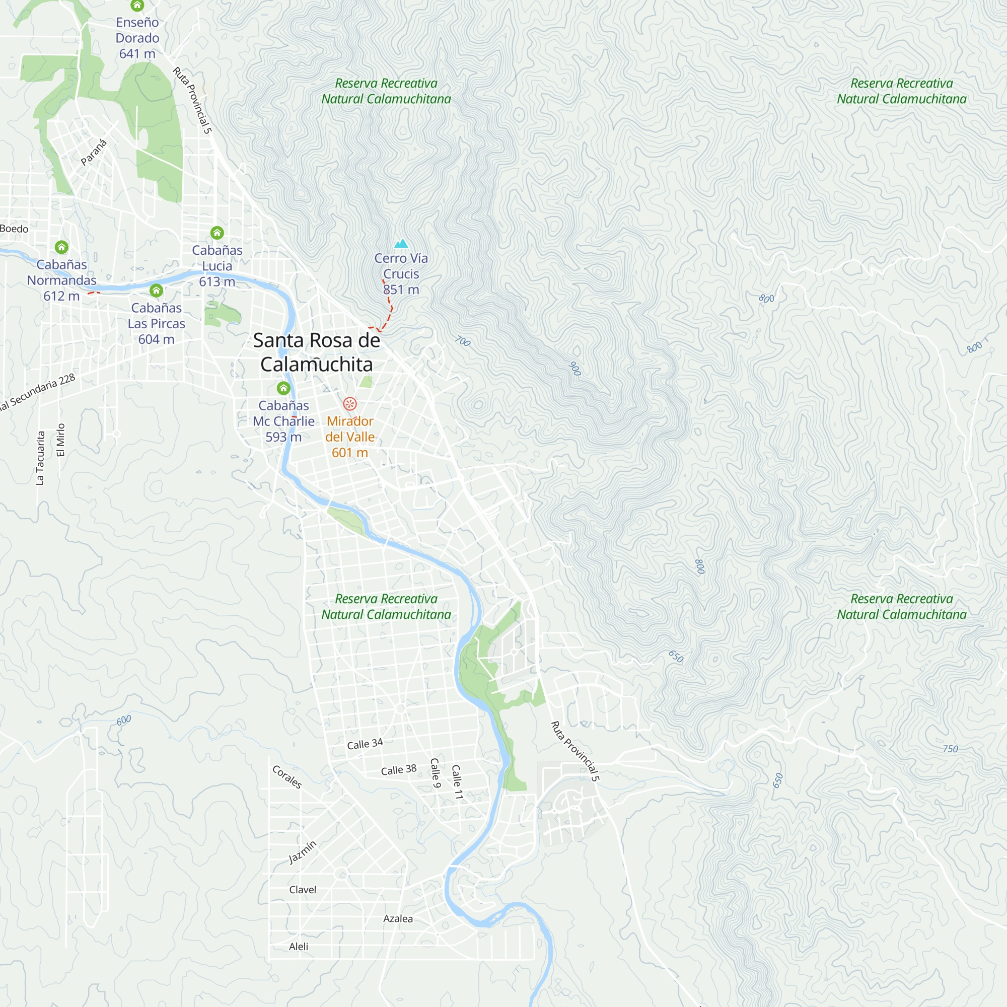 Cabañas Kume Uenu map