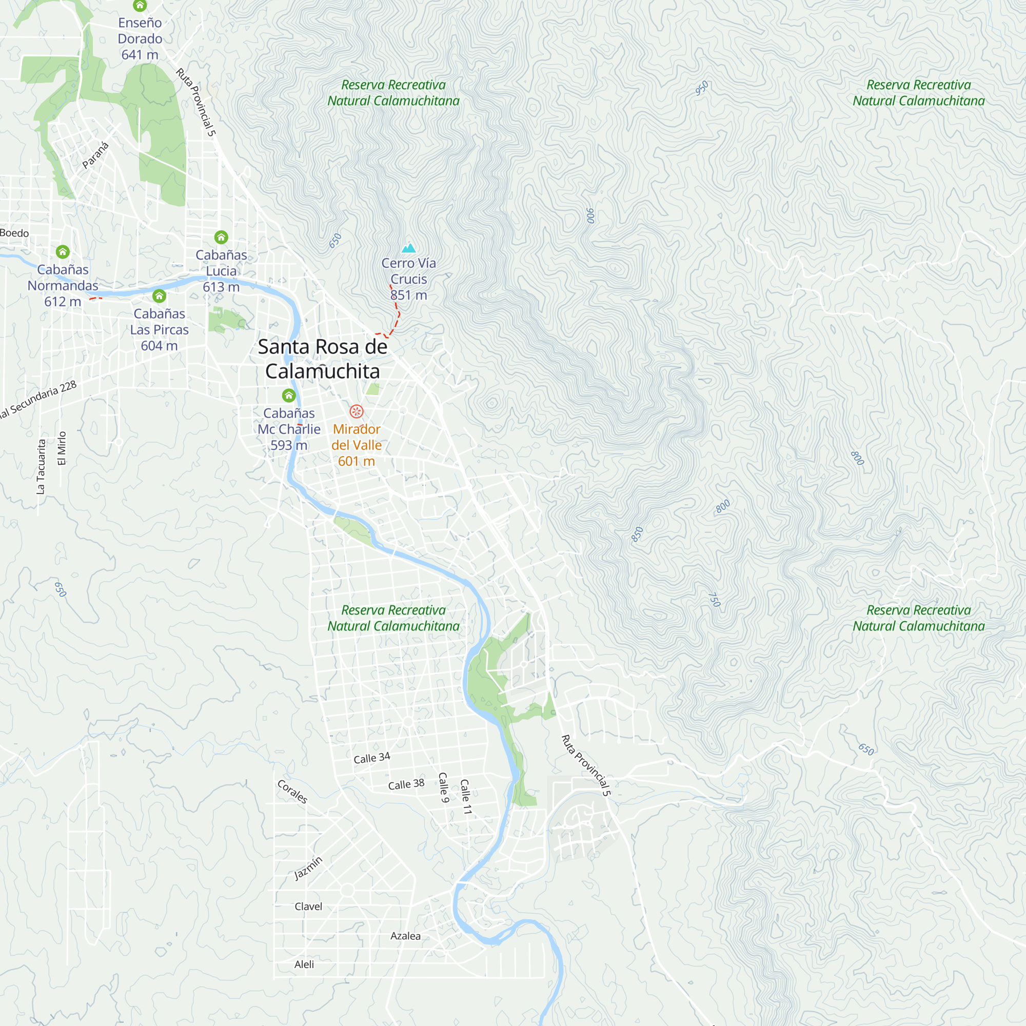 Cabañas Kume Uenu map
