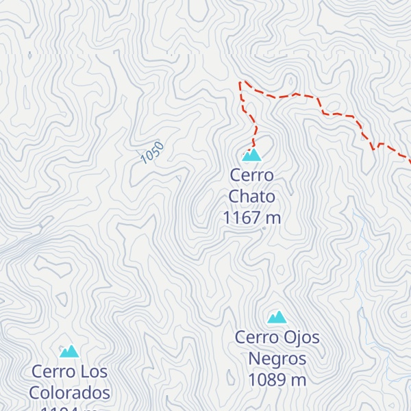 Map of Cerro de los Montoneros