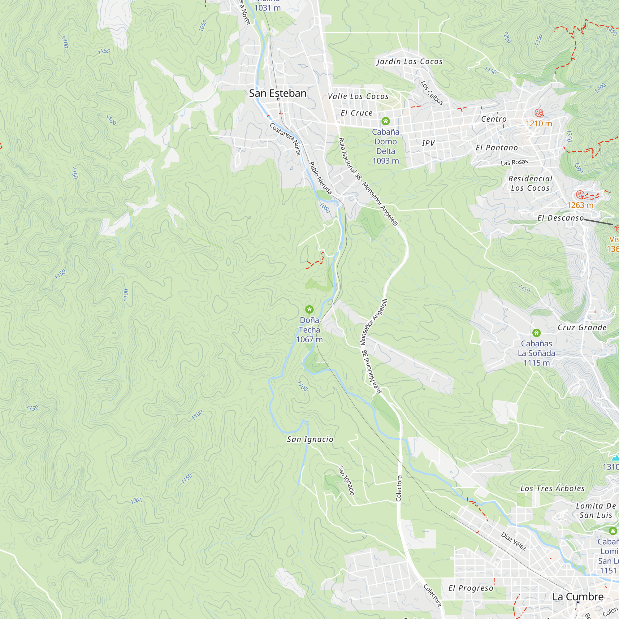 Doña Techa map