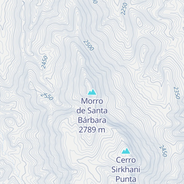 Map of Morro de Santa Bárbara