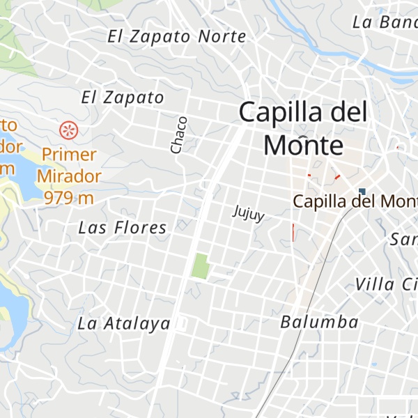 Map of Cabañas "Complejo Uritorco"