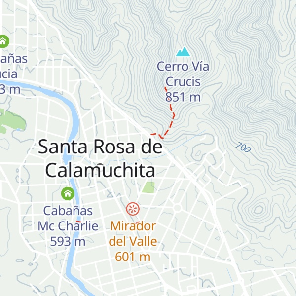 Map of Cabañas Simpson