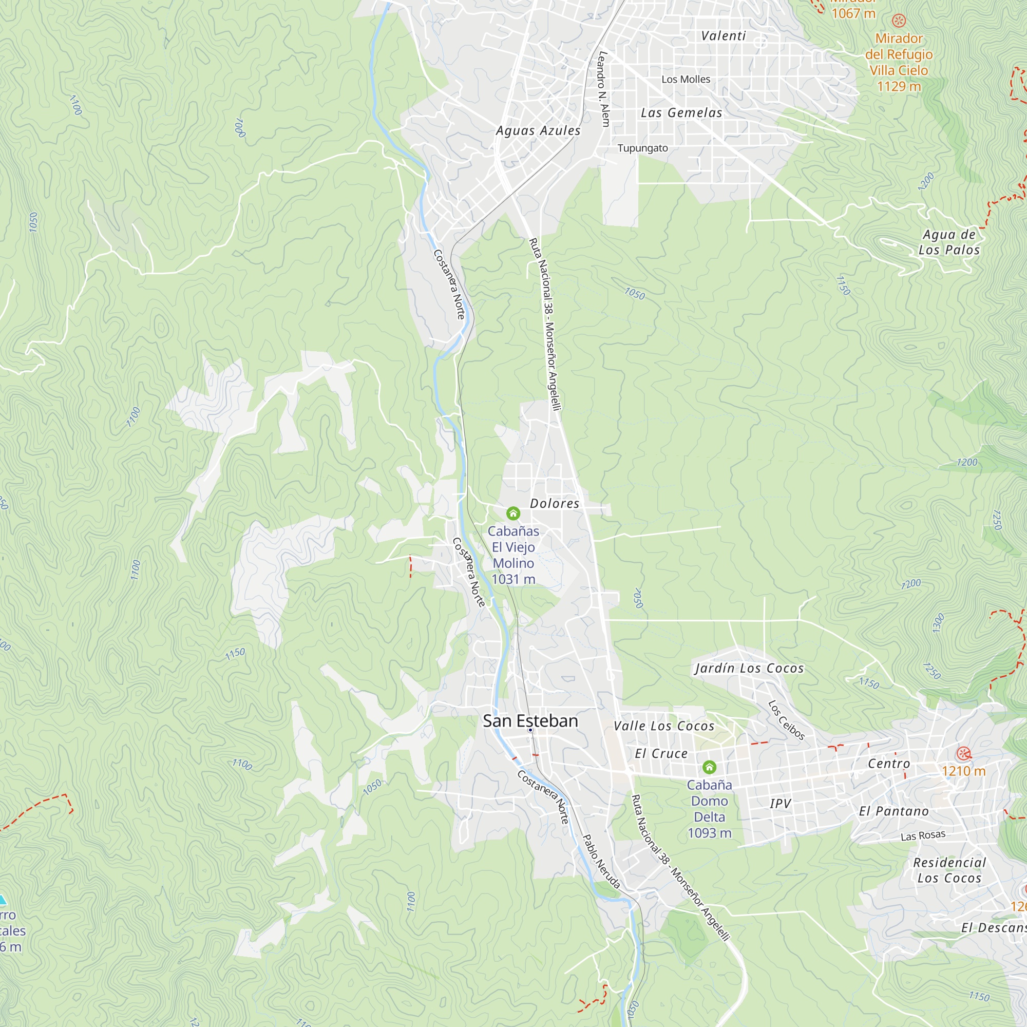 Cabañas El Viejo Molino map