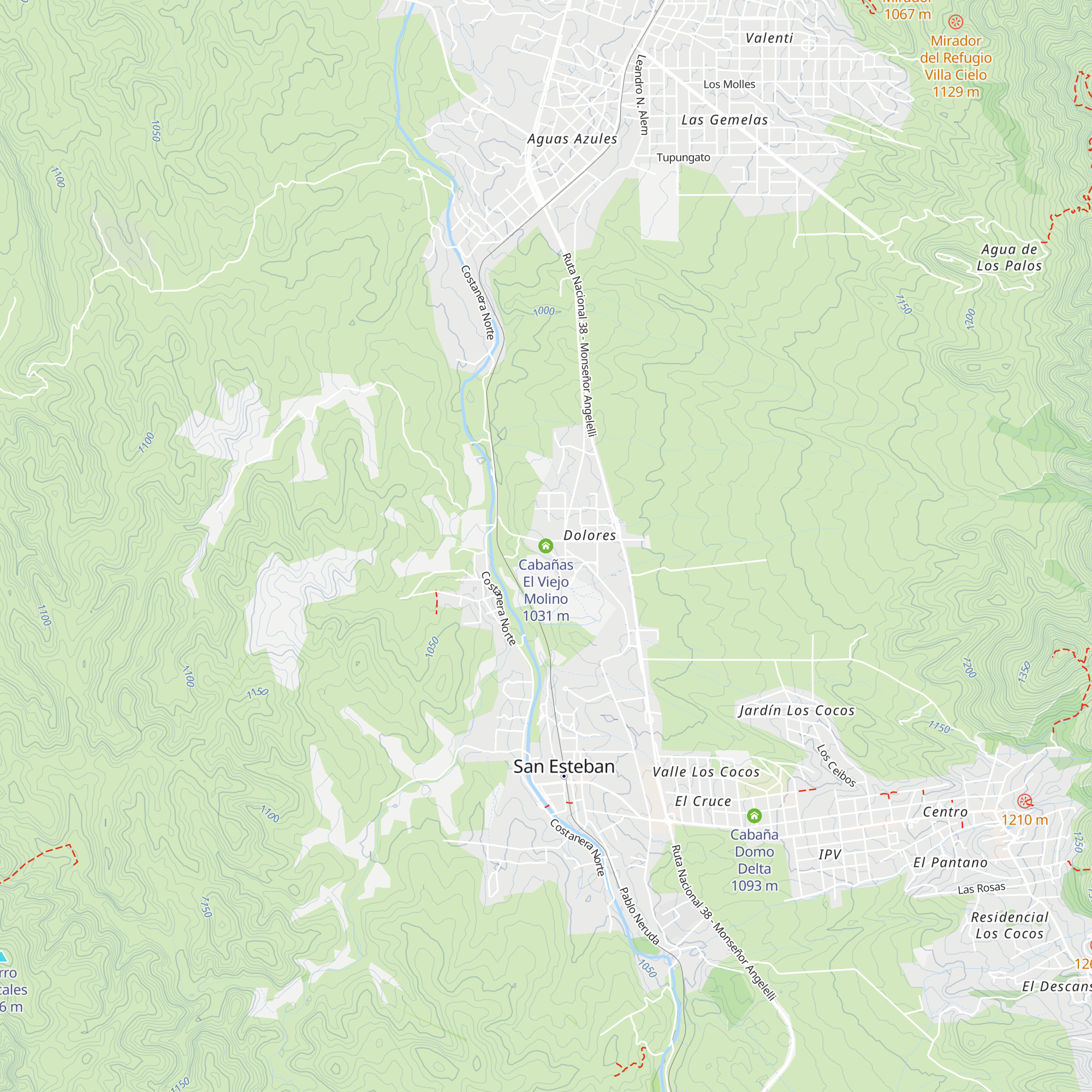 Cabañas El Viejo Molino map