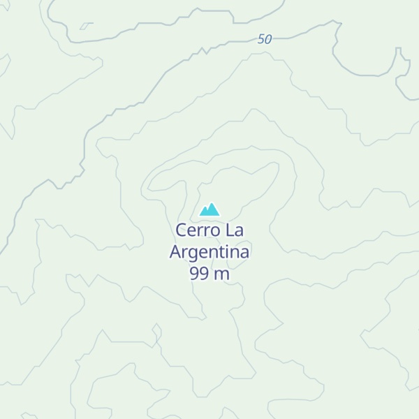 Map of Cerro La Argentina