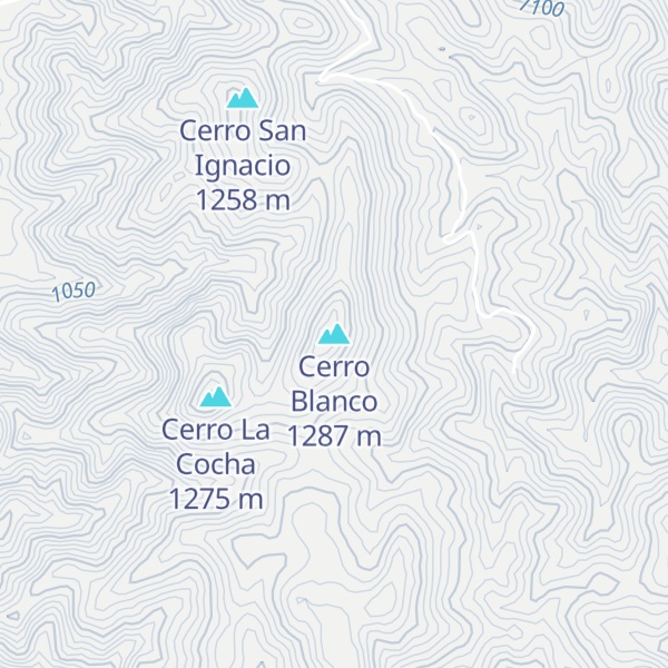 Map of Cerro Blanco