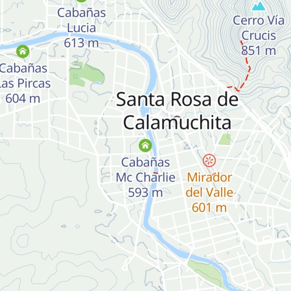 Map of Cabañas Mc Charlie
