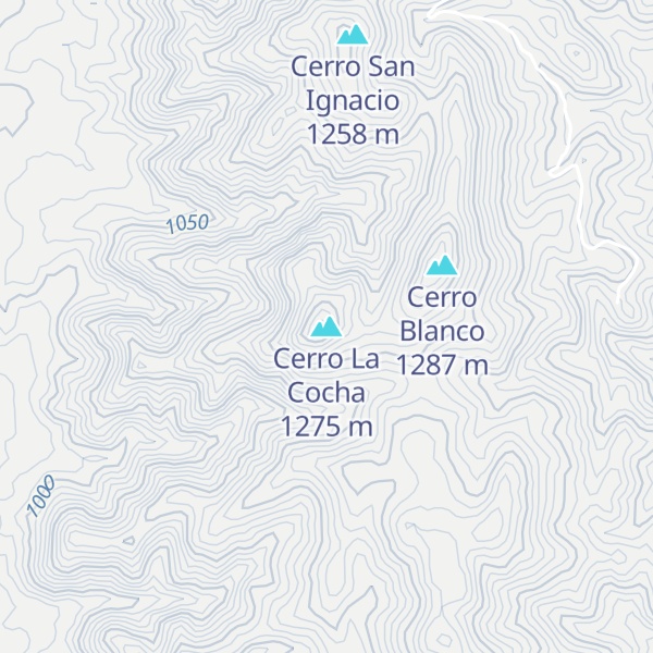 Map of Cerro La Cocha