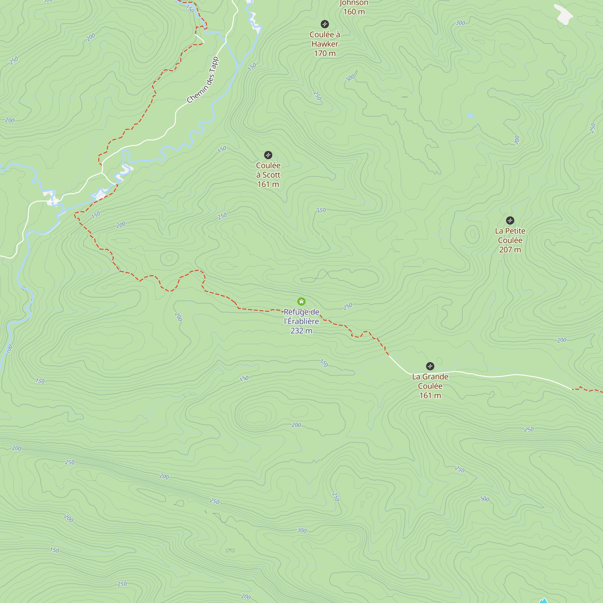 Refuge de l'Érablière map