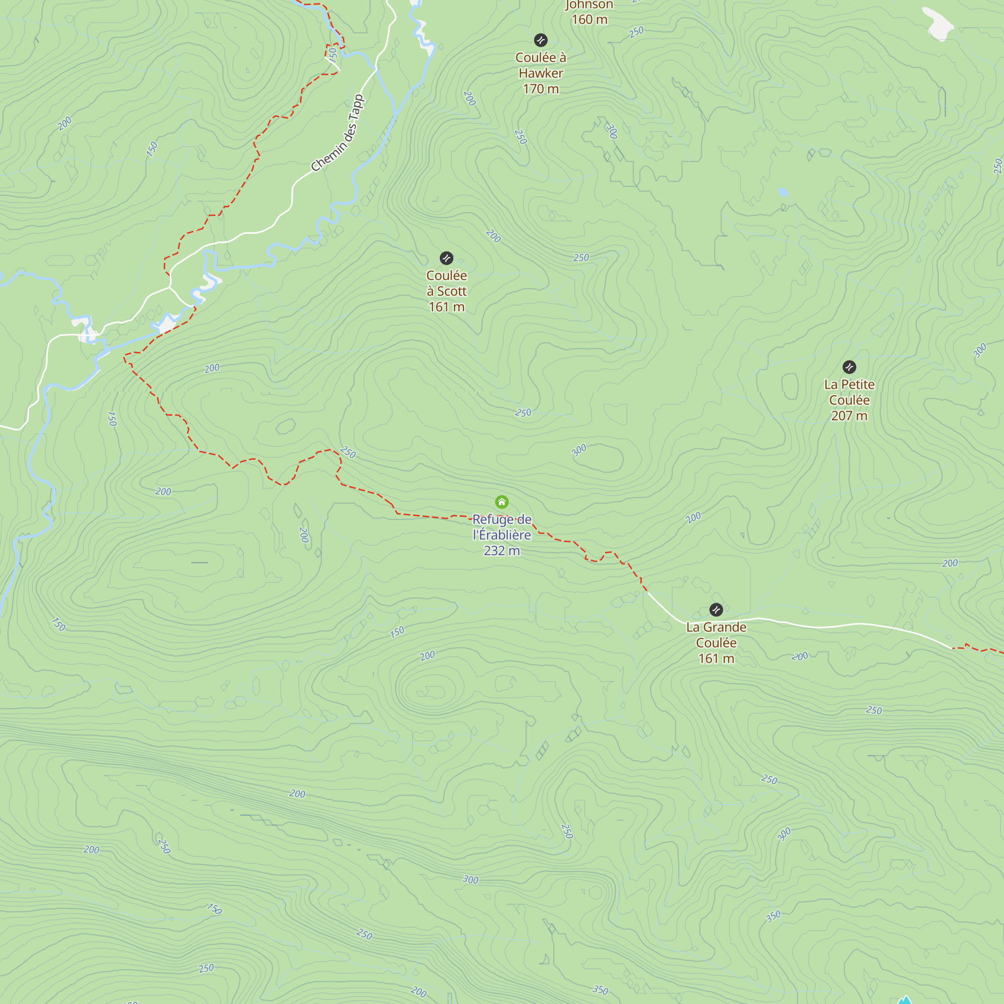 Refuge de l'Érablière map