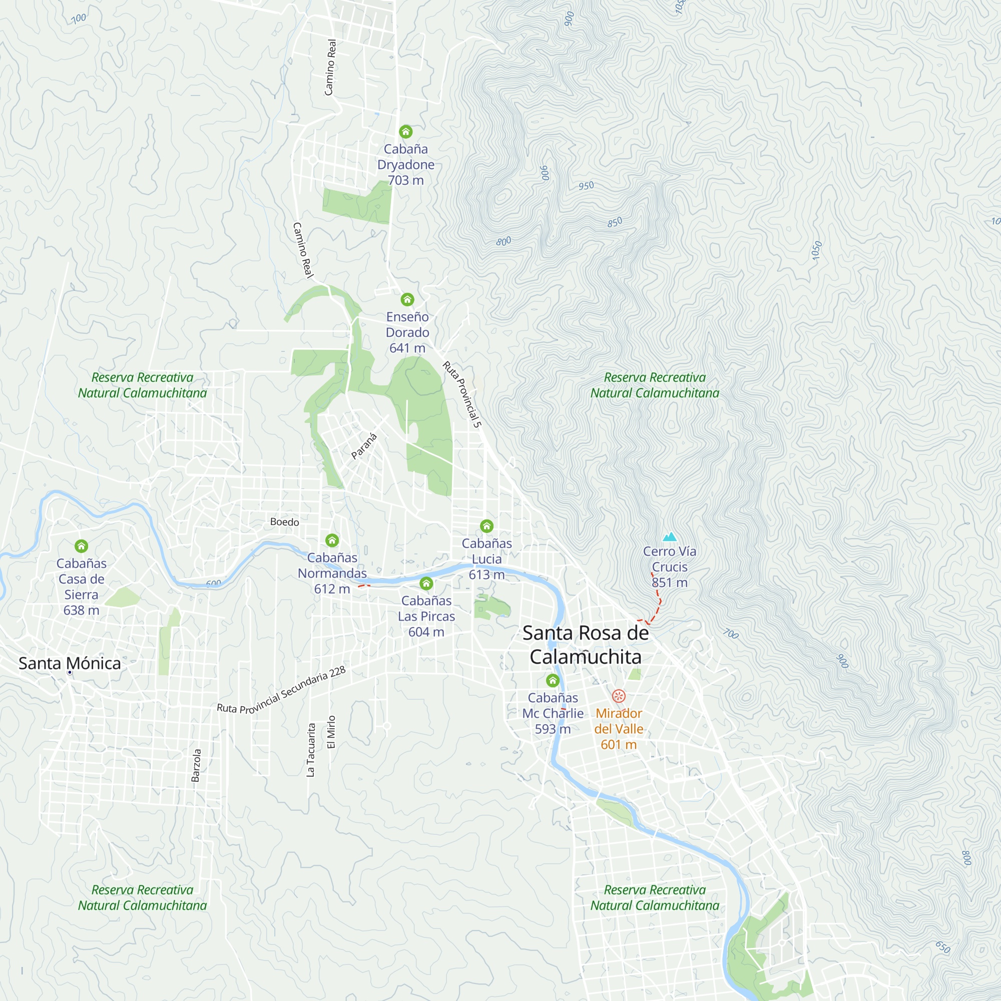 Cabañas Los Naranjos map