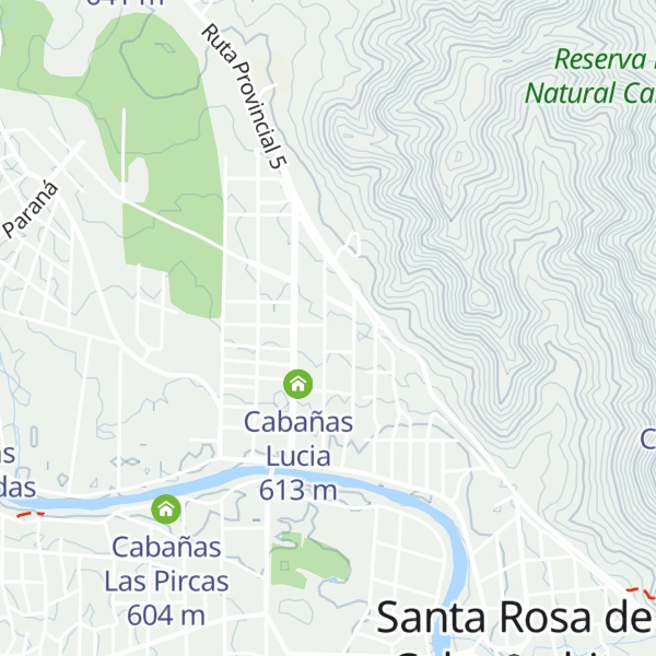 Map of Cabañas Los Naranjos