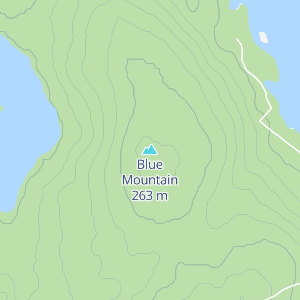 Map of Blue Mountain